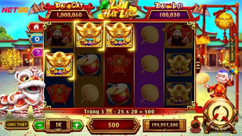 Tìm hiểu về trò chơi Lân hái lộc Net88